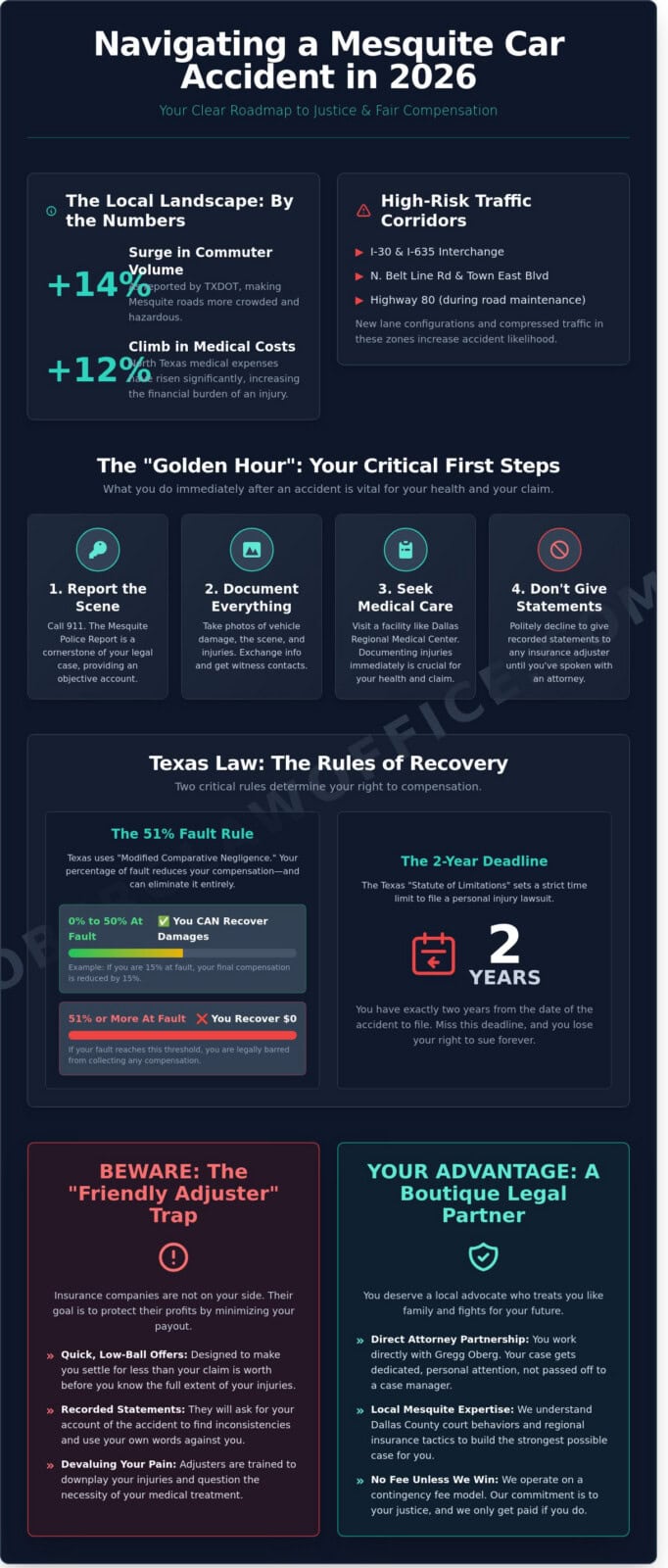 Mesquite Car Accident Guide: Protecting Your Rights and Recovery in 2026
