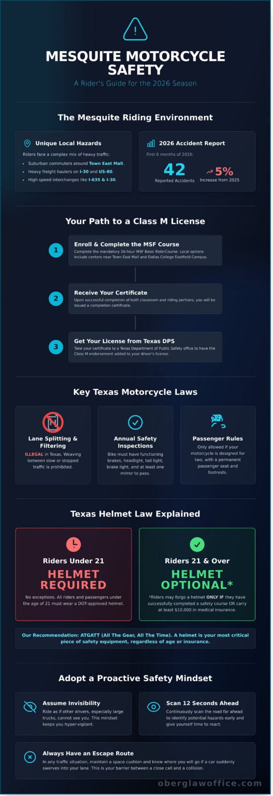 Mesquite Motorcycle Safety: The Complete Rider’s Guide for 2026 - Infographic