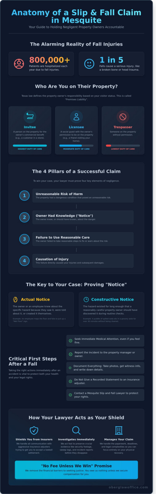 Slip and Fall Lawyer in Mesquite: Your Guide to Premises Liability Claims