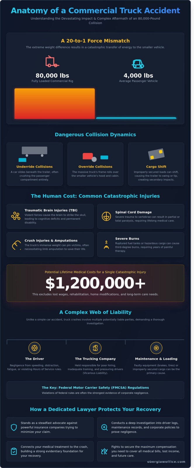 Truck Accident Injury Lawyer: Understanding the Impact of Commercial Crashes