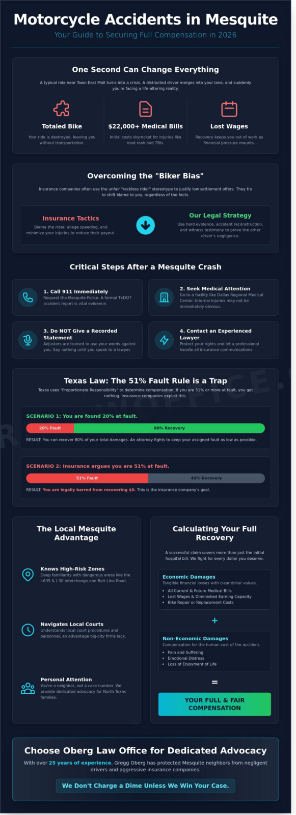 Motorcycle Accident Lawyer in Mesquite, TX: Your Guide to 2026 Legal Recovery