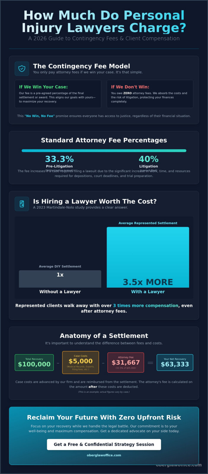 How Much Do Personal Injury Lawyers Charge? A 2026 Guide to Legal Fees