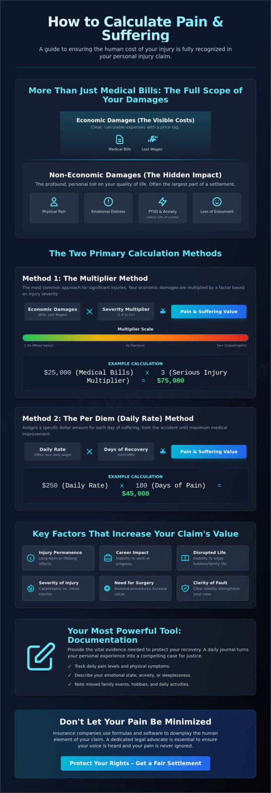How to Calculate Pain and Suffering: A Guide to Valuing Your Injury Claim in 2026