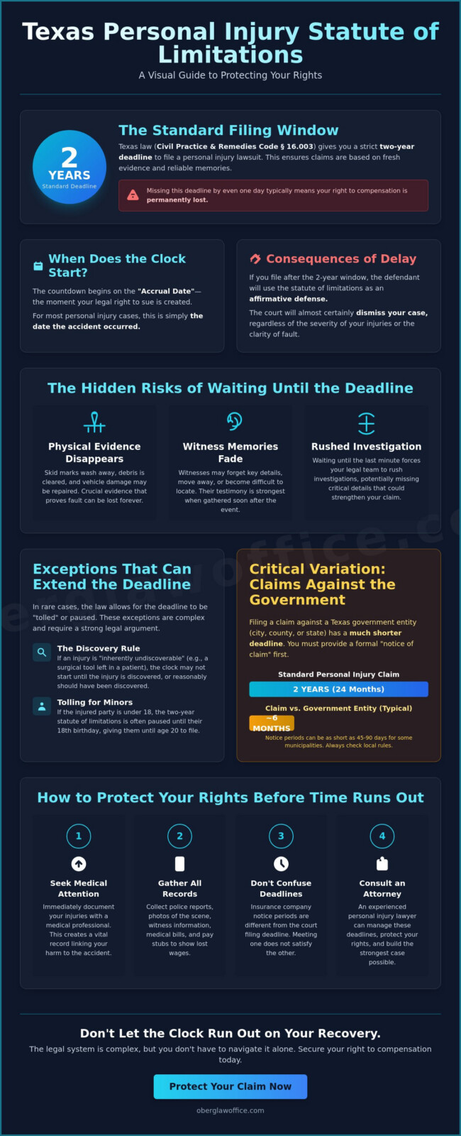 Texas Personal Injury Statute of Limitations: The 2026 Guide to Filing Deadlines
