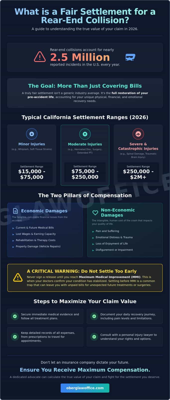 What Is a Fair Settlement for a Rear-End Collision? (2026 Legal Guide)