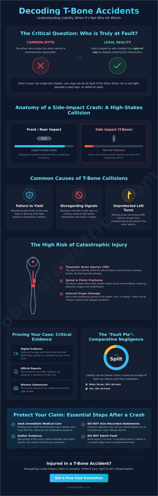 Determining Fault in a T-Bone Accident: A Comprehensive 2026 Guide