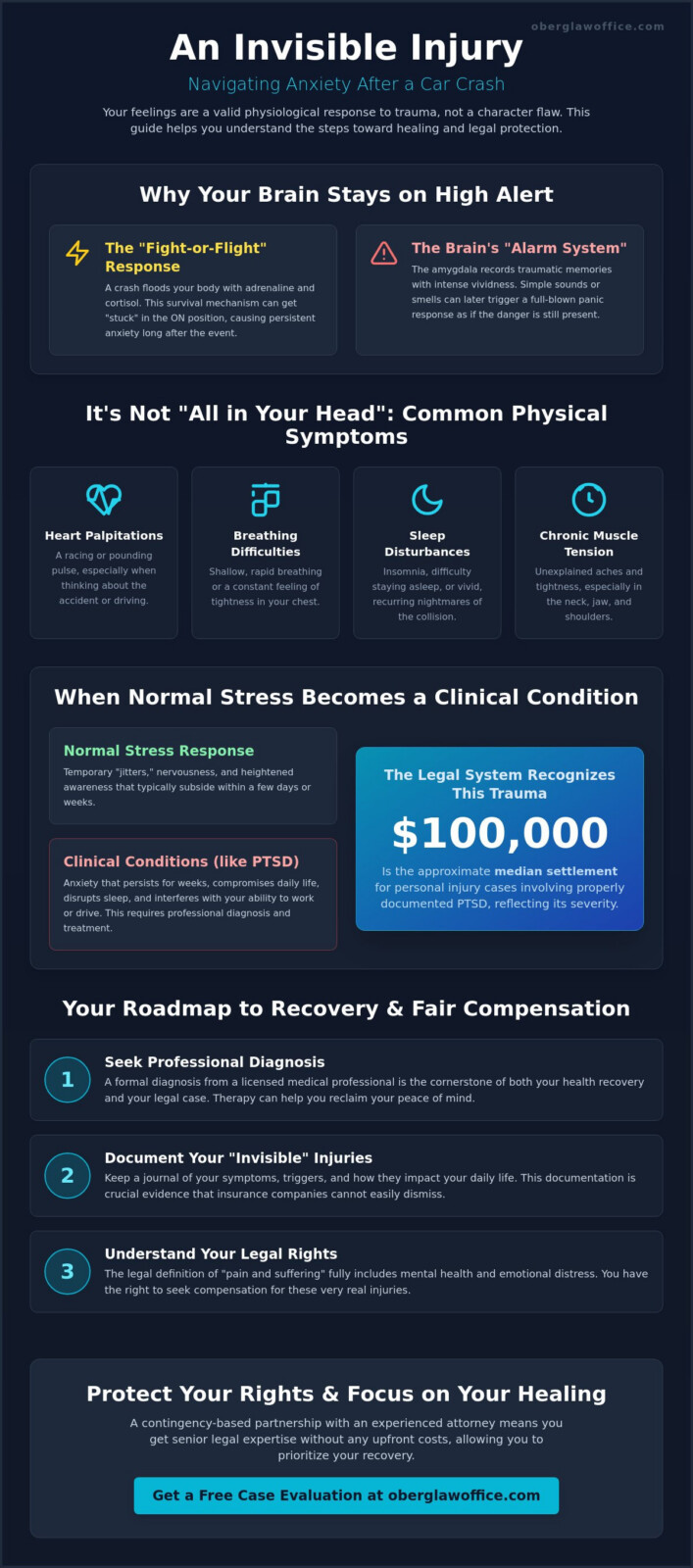 Dealing with Anxiety After a Car Crash: A Guide to Emotional and Legal Recovery