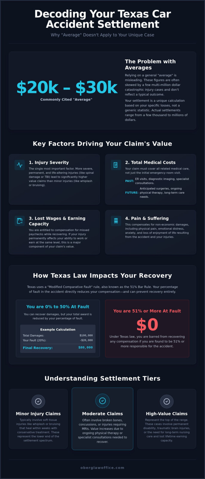 Average Car Accident Settlement in Texas: What to Expect in 2026
