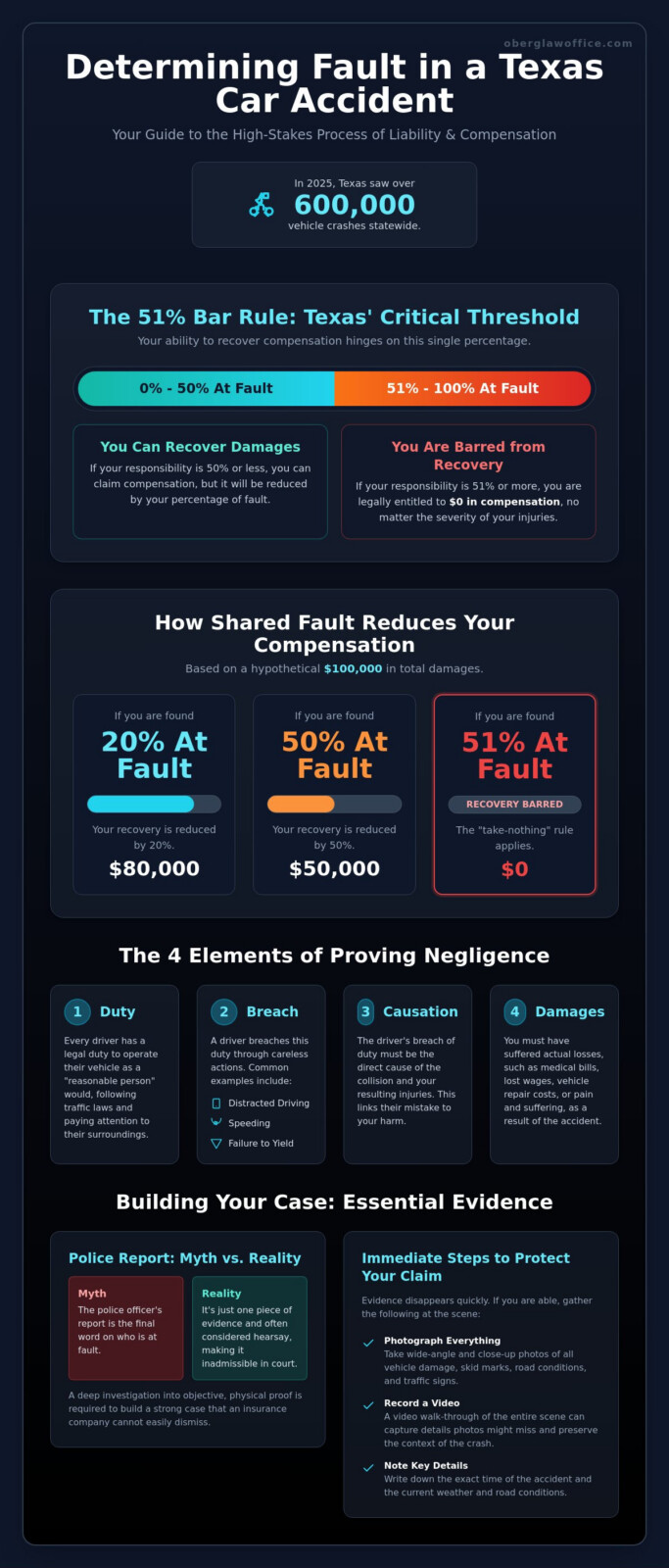 Determining Fault in a Texas Car Accident: The 2026 Legal Guide