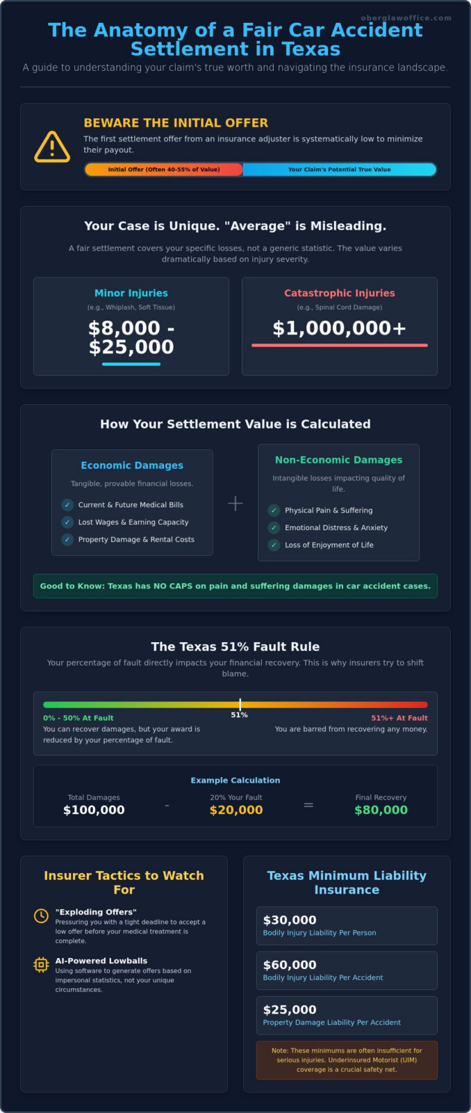 What Is a Fair Settlement for a Car Accident in Texas? (2026 Guide)