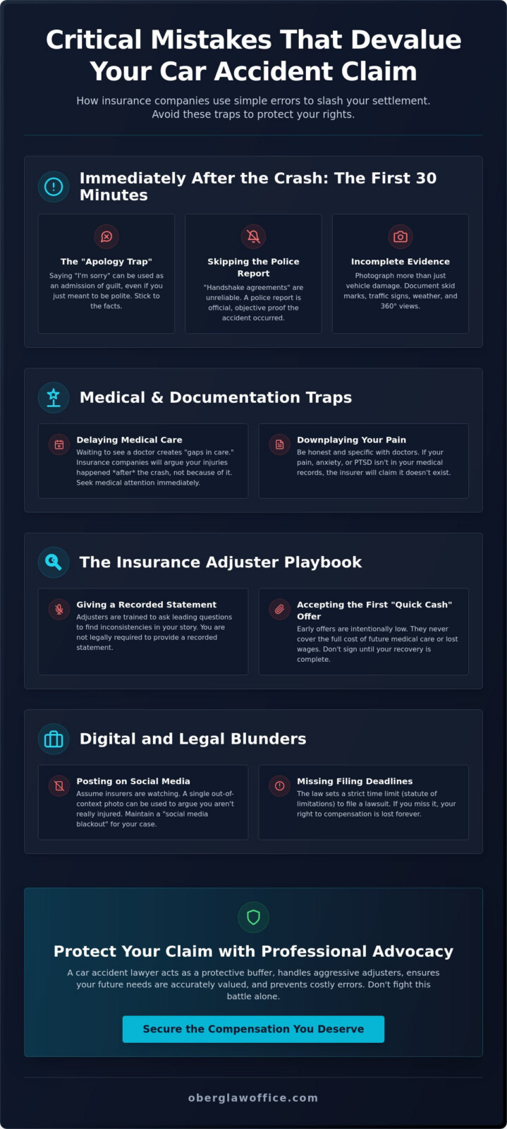 Common Mistakes in a Car Accident Claim: How to Protect Your Recovery in 2026