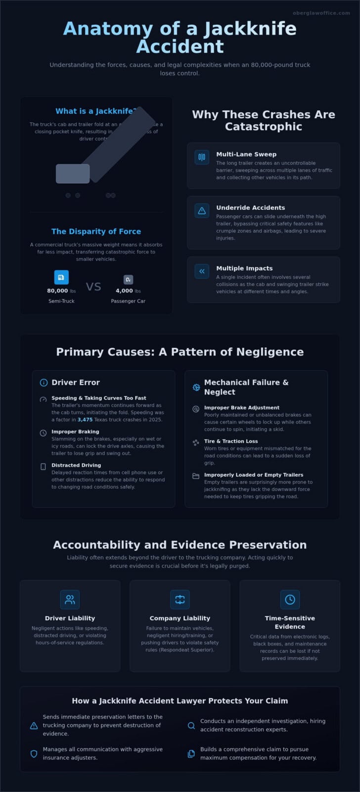 Jackknife Accident Lawyer in Texas: Your Guide to Legal Recovery in 2026