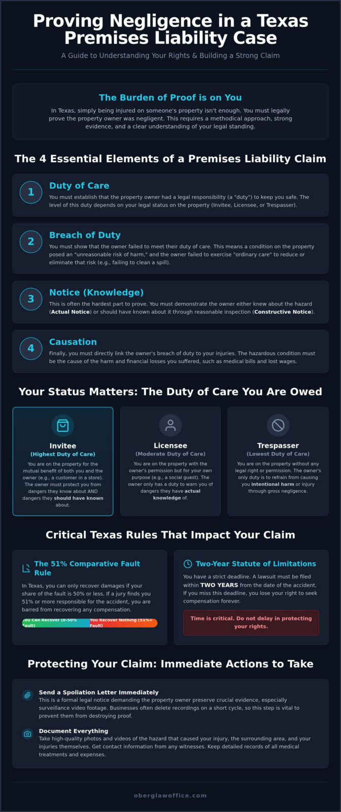 Proving Premises Liability Negligence in Texas: 2026 Guide