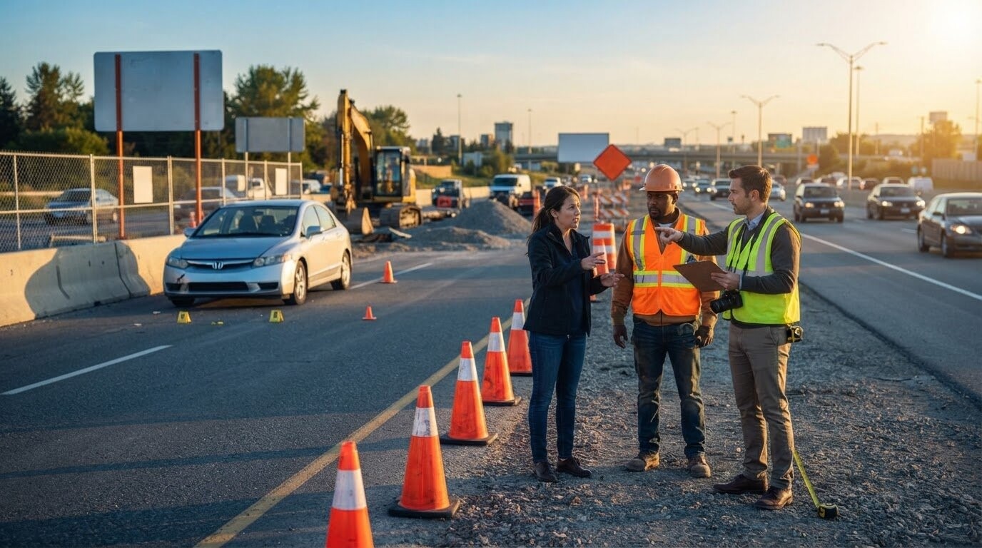 Who Is Liable for Accidents in a Construction Zone?